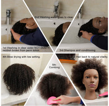 Load image into Gallery viewer, Afro kinky mannequin head
